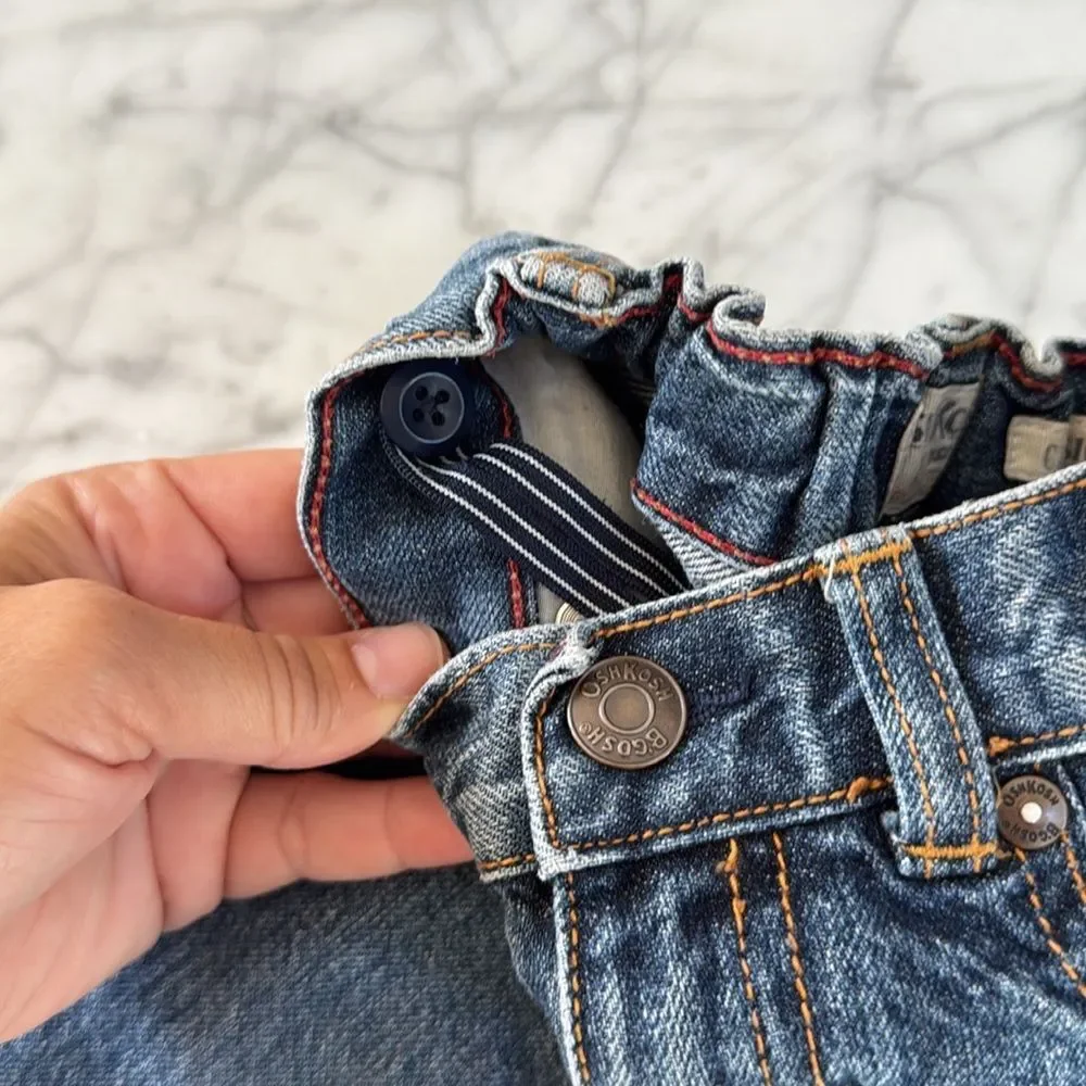 Y2K Vintage OshKosh Carpenter Wide Leg Jeans Sz 3T